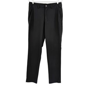 Reebok Men's Black Performance Active Pants Size 32x32 Stretch Slim Leg